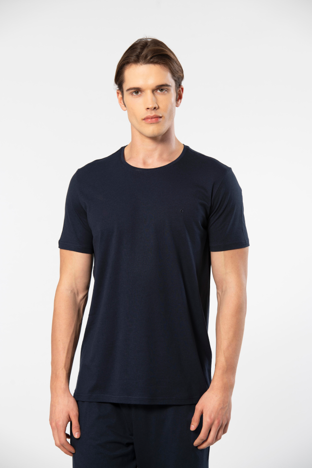 Cacharel Erkek Bisiklet Yaka T-Shirt