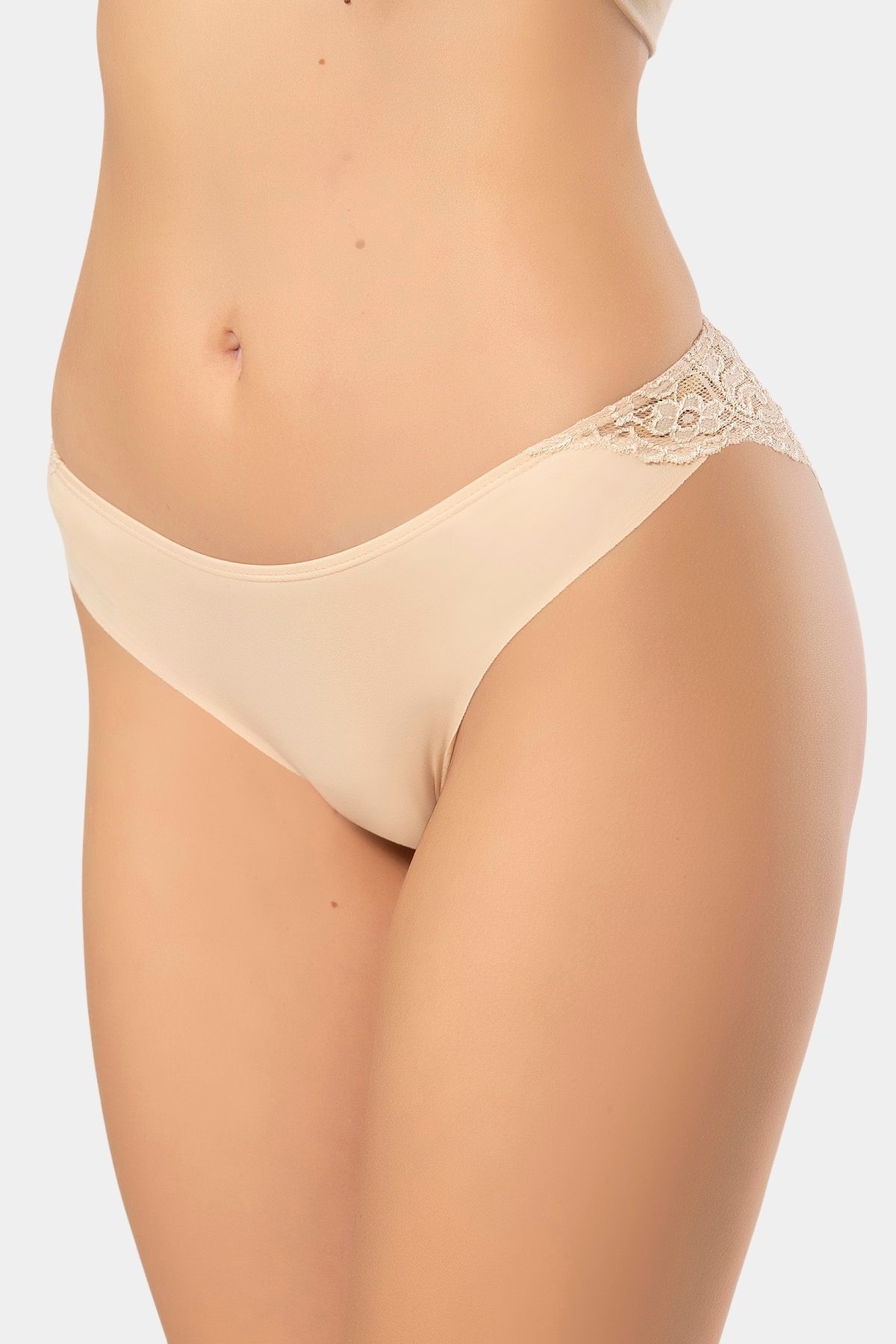 Kadin Lazer Kesim Pamuklu Dantelli Külot