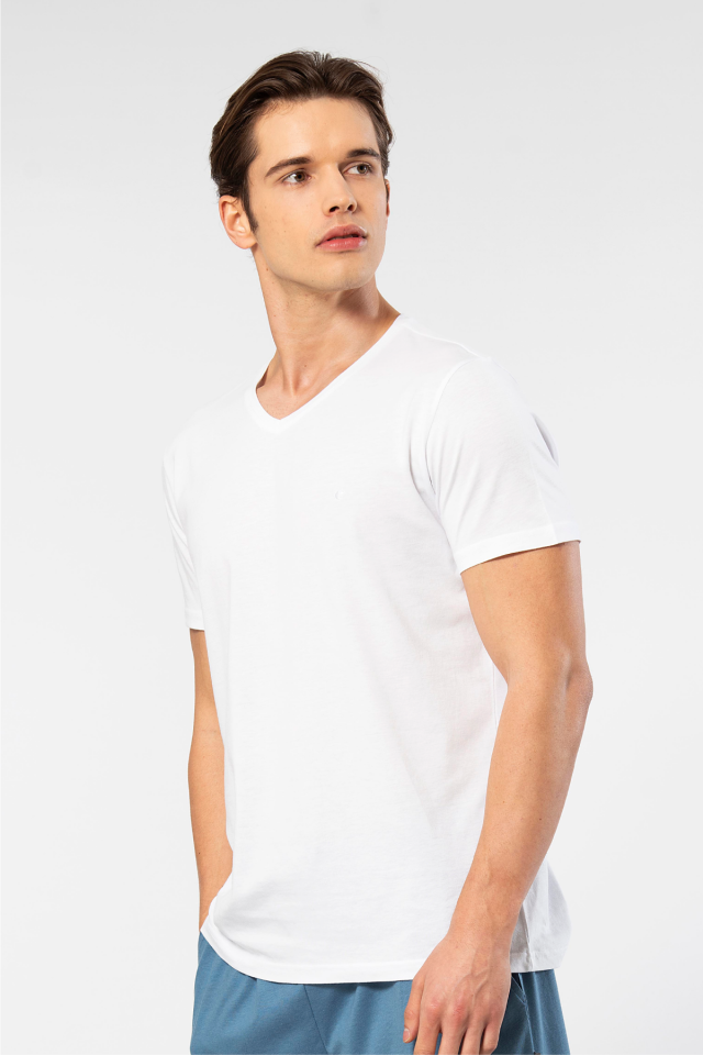 Cacharel Erkek V Yaka T-Shirt