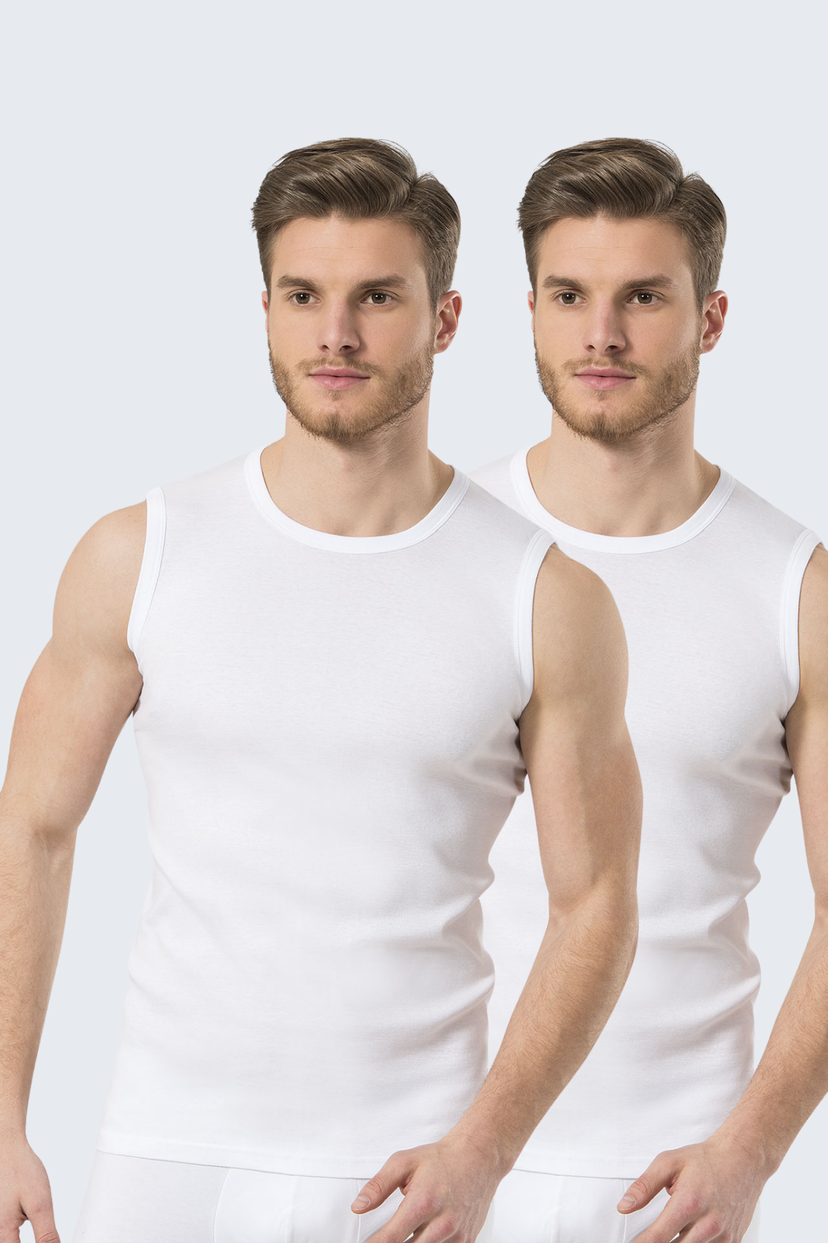 Türen Erkek Spor O yaka Atlet (2\'li Paket)