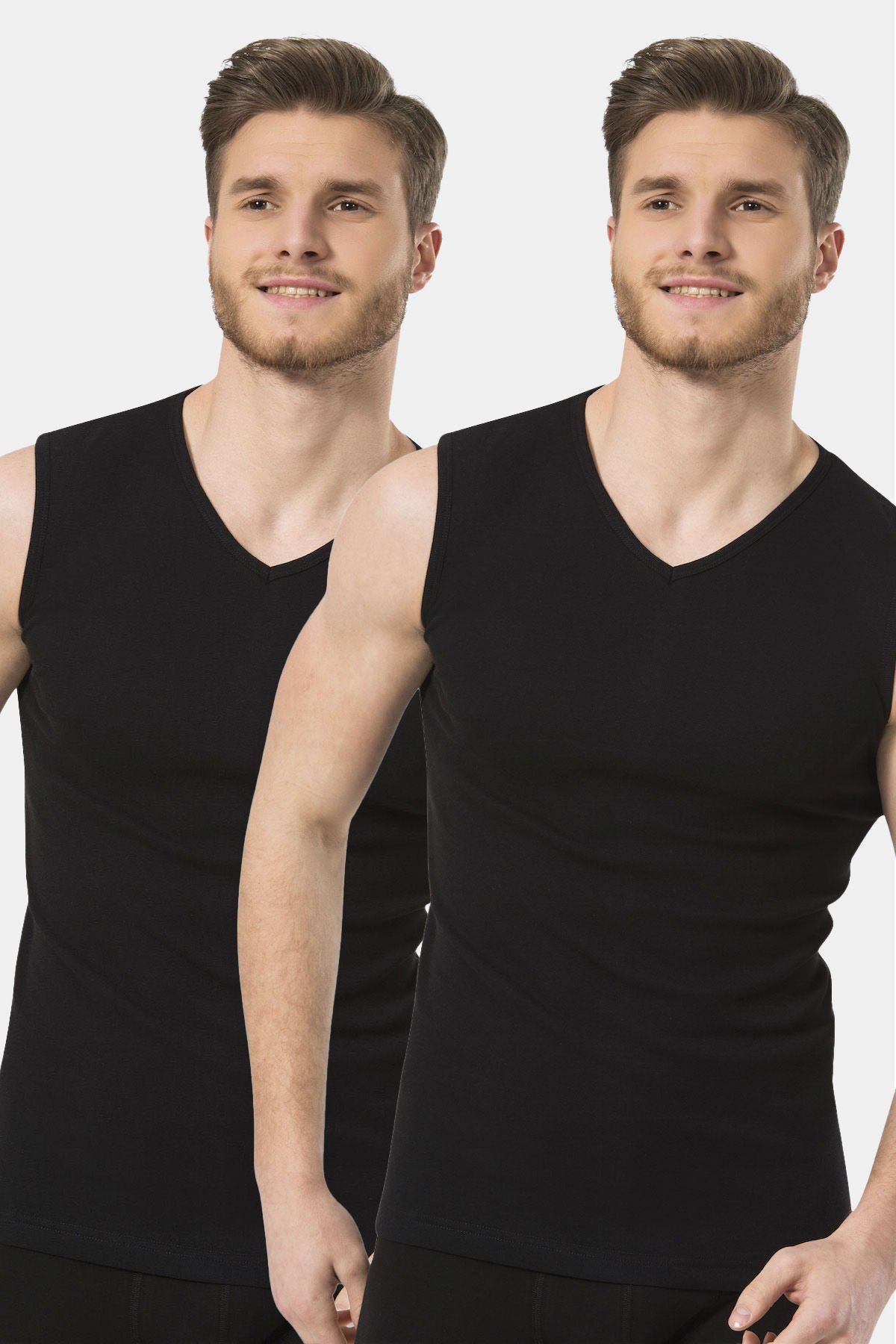 Türen Erkek Spor V yaka Atlet 2'li Paket