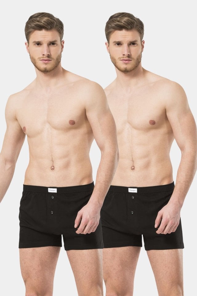Türen Erkek Düğmeli Boxer 2'li Paket