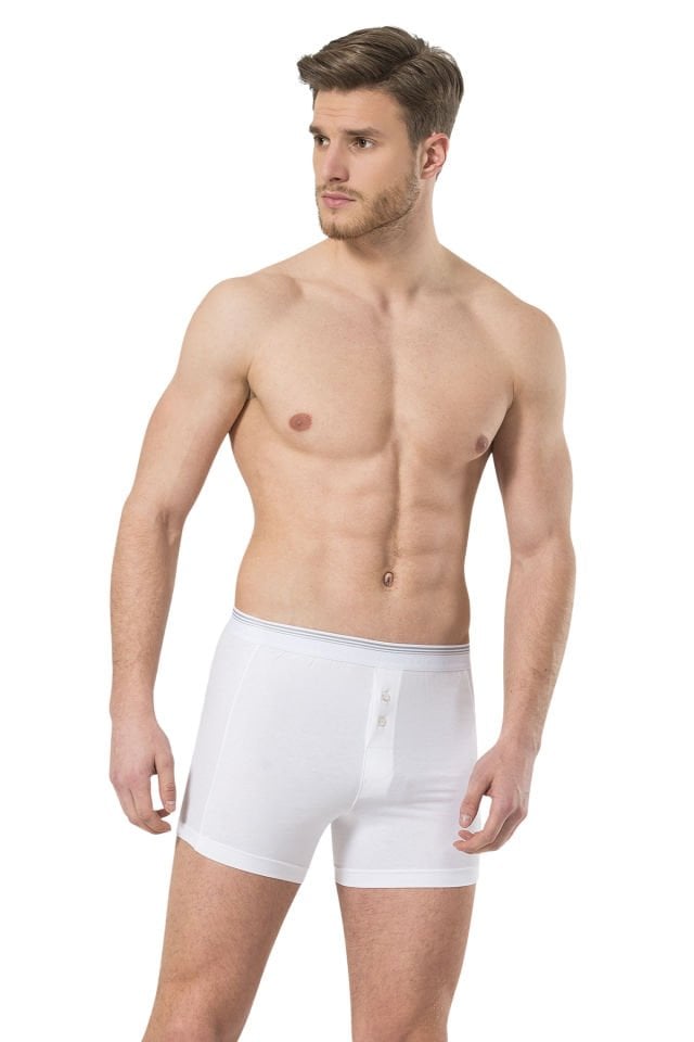 Türen Erkek Likralı Düğmeli Boxer 2'li Paket