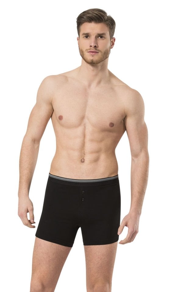 Türen Erkek Likrali Dügmeli Boxer 2'li Paket