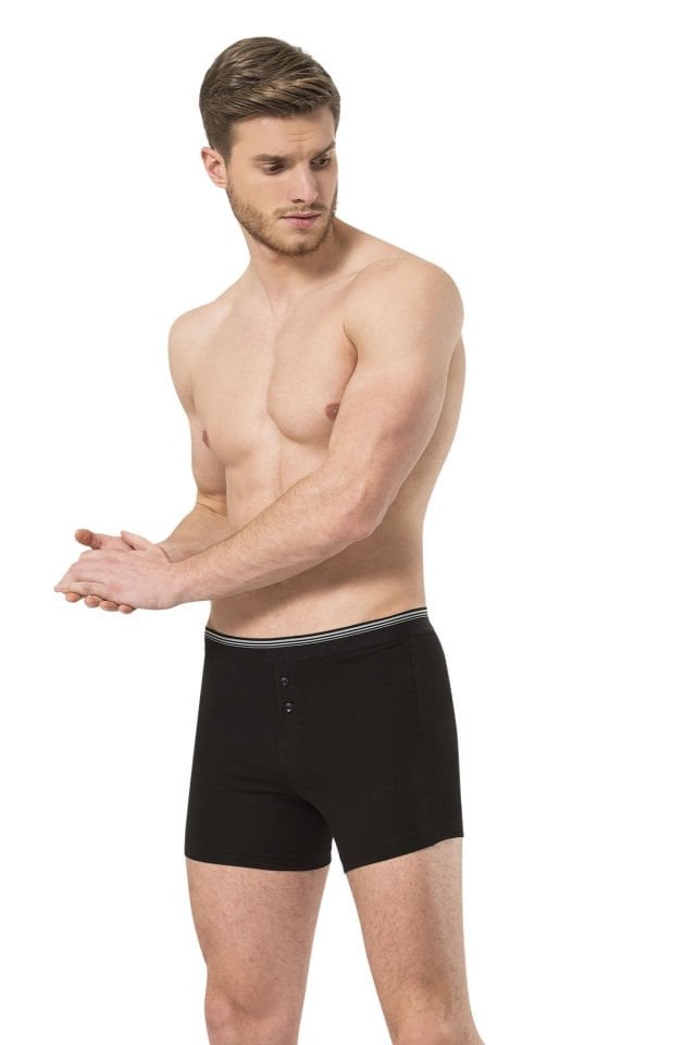 Türen Erkek Likrali Dügmeli Boxer 2'li Paket