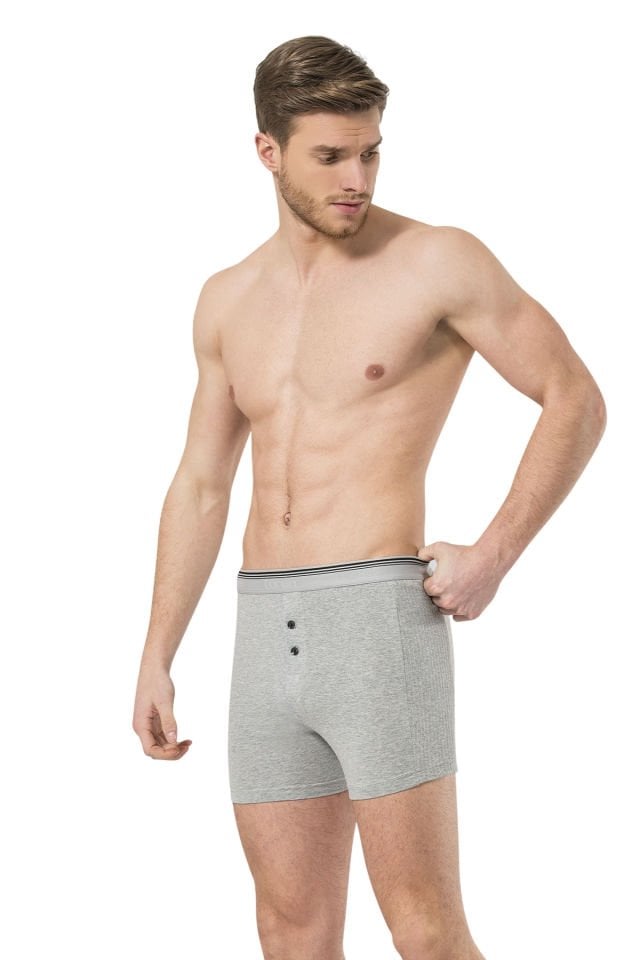 Türen Erkek Likrali Dügmeli Boxer 2'li Paket