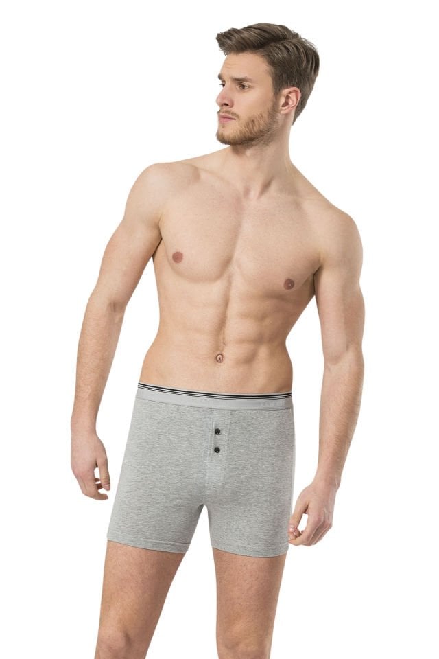 Türen Erkek Likralı Düğmeli Boxer 2'li Paket
