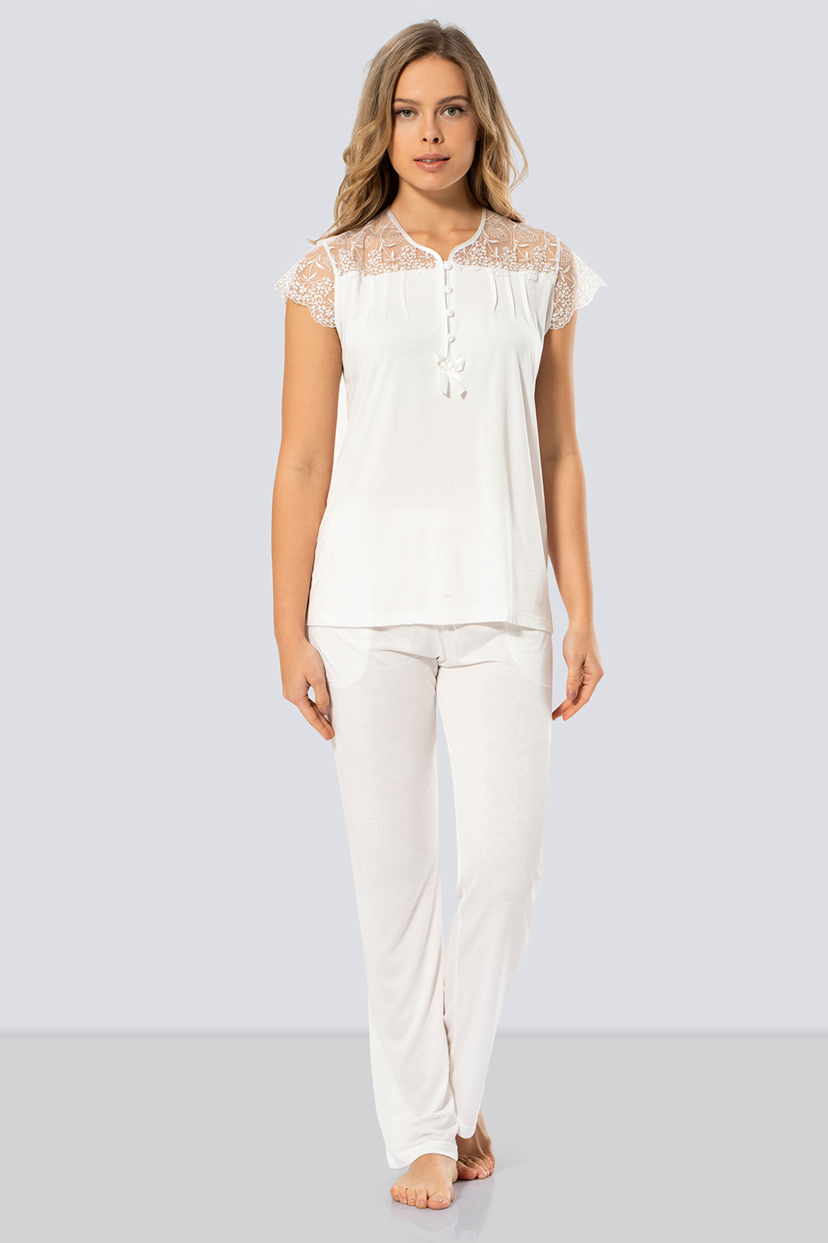 Dantelli Pijama Takımı