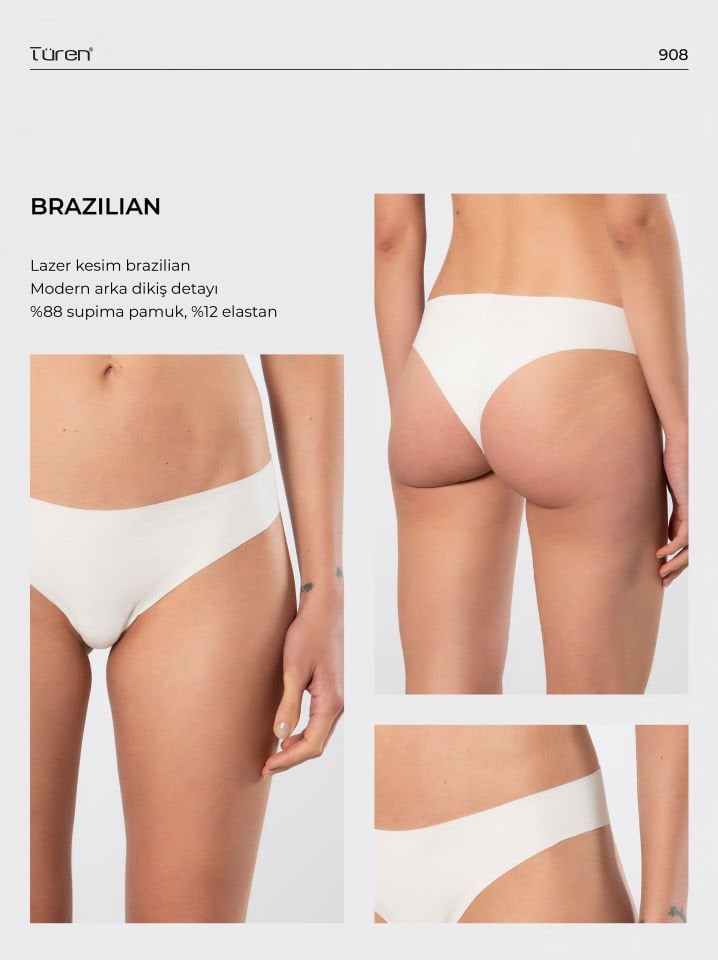 Türen Kadin Lazer Kesim Pamuklu Brazilian Külot